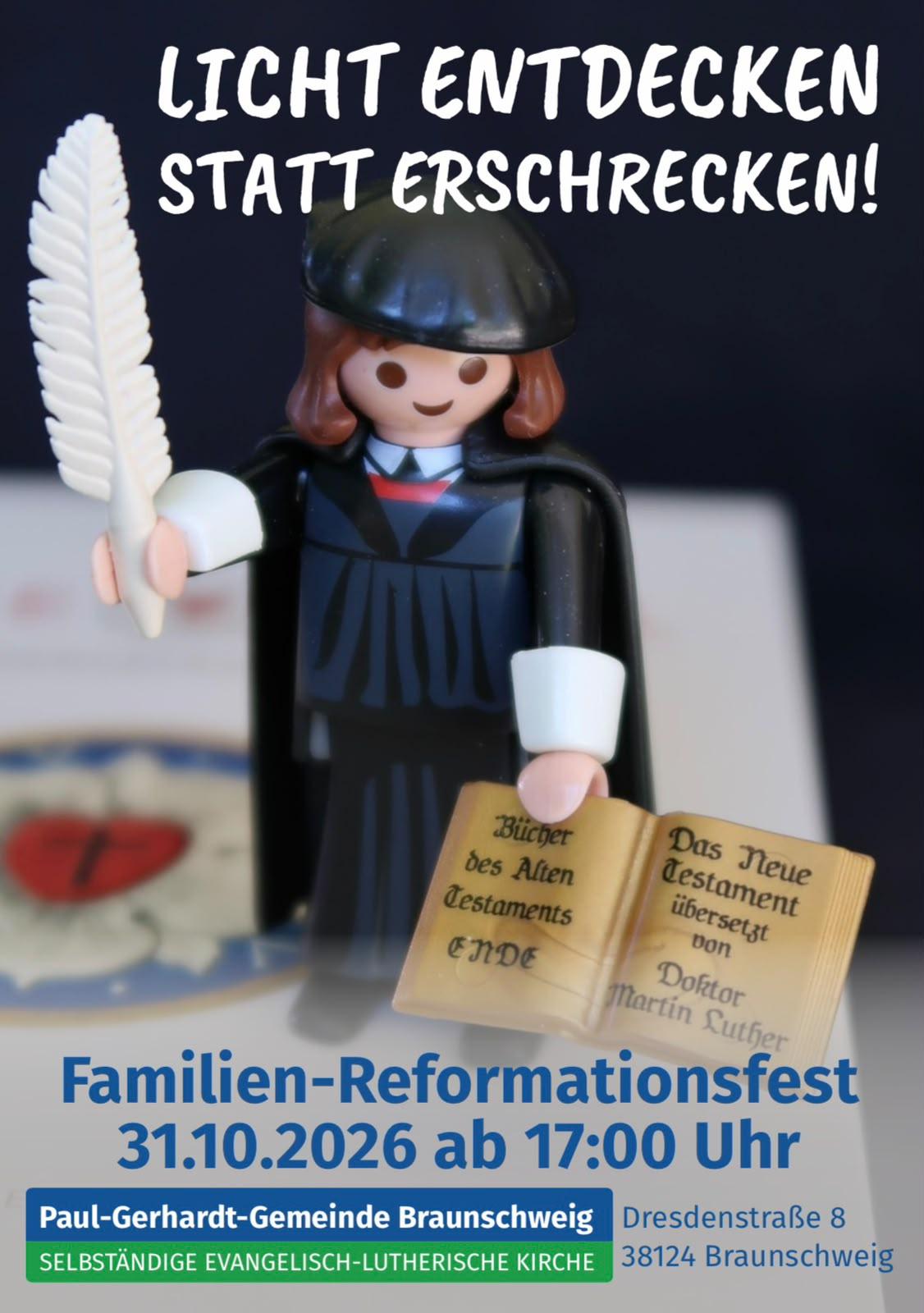 Familien-Reformationsfest am 31.10.2026 ab 17 Uhr